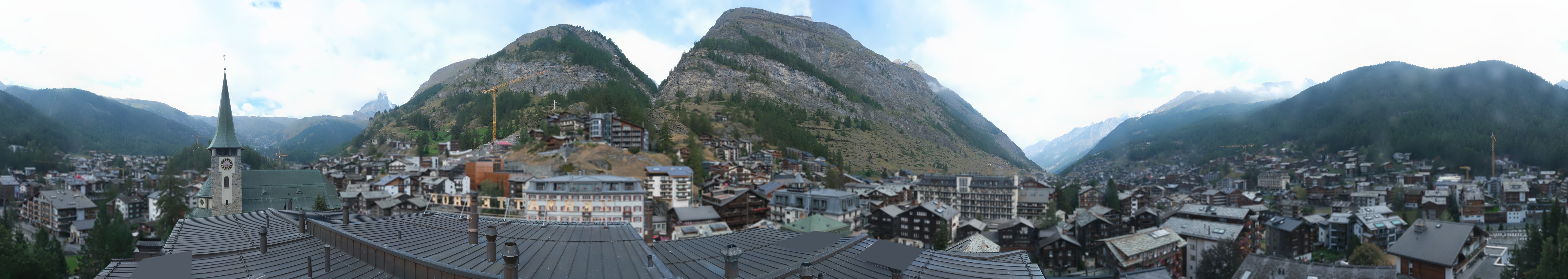 Archived image Webcam Panorama Hotel Zermatterhof