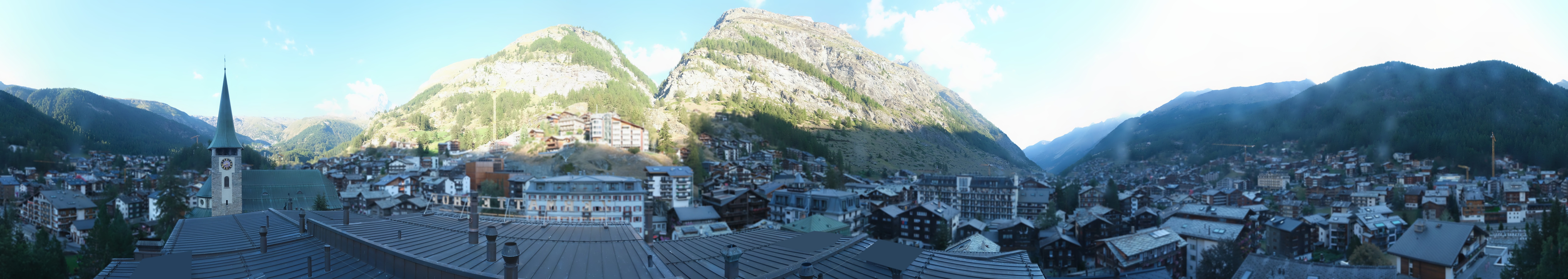 Archived image Webcam Panorama Hotel Zermatterhof