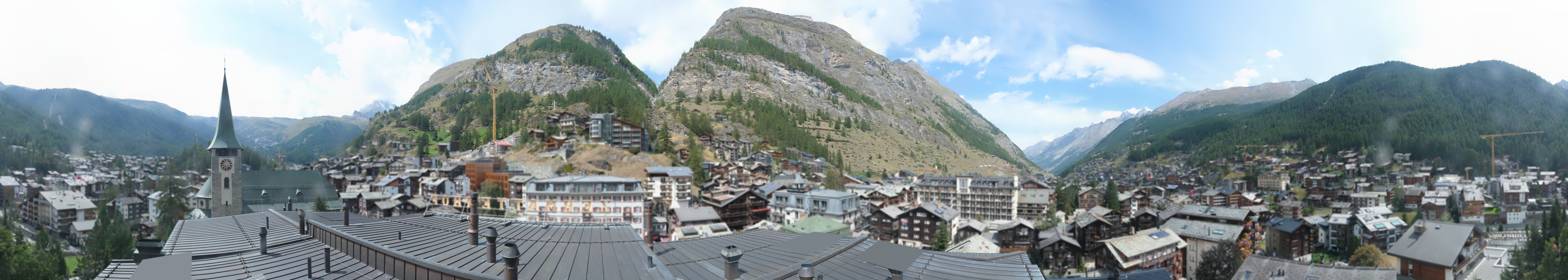 Archived image Webcam Panorama Hotel Zermatterhof