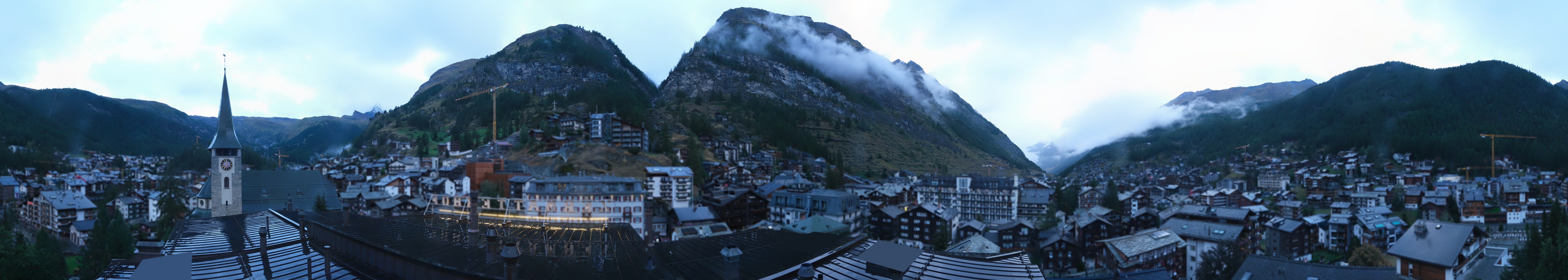 Archived image Webcam Panorama Hotel Zermatterhof