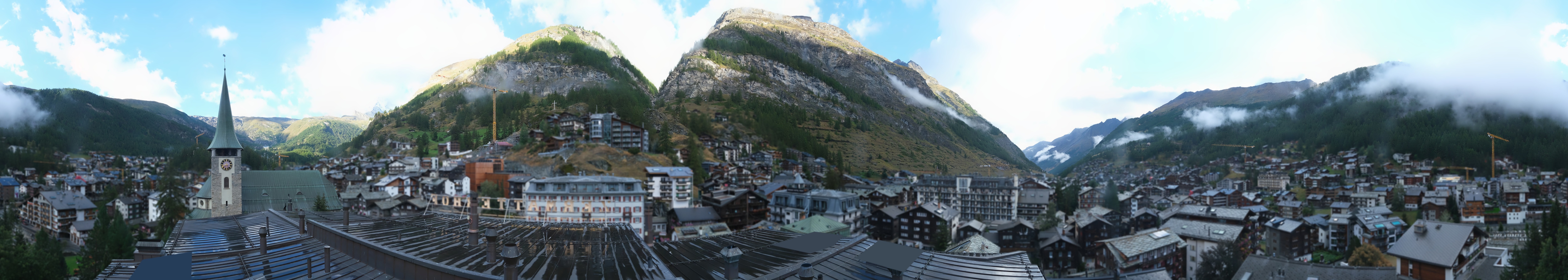 Archived image Webcam Panorama Hotel Zermatterhof