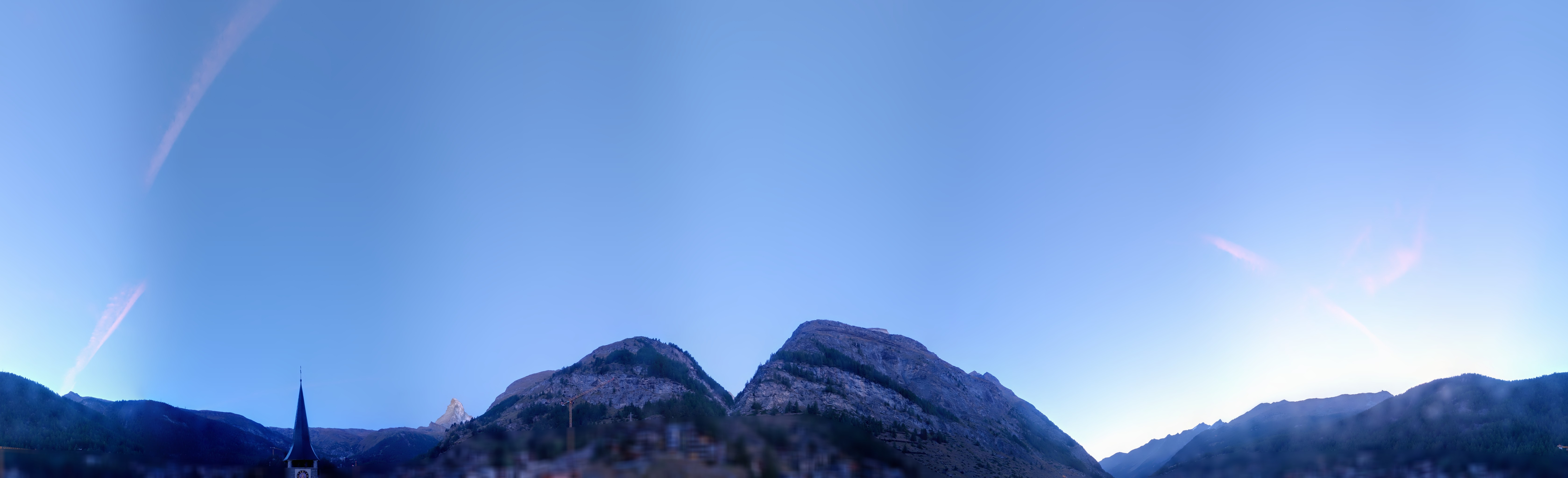 Archived image Webcam Panorama Hotel Zermatterhof