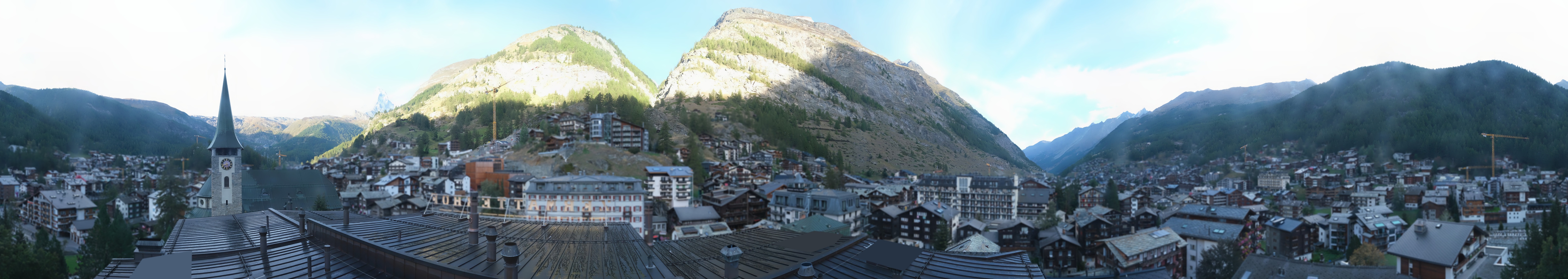 Archived image Webcam Panorama Hotel Zermatterhof