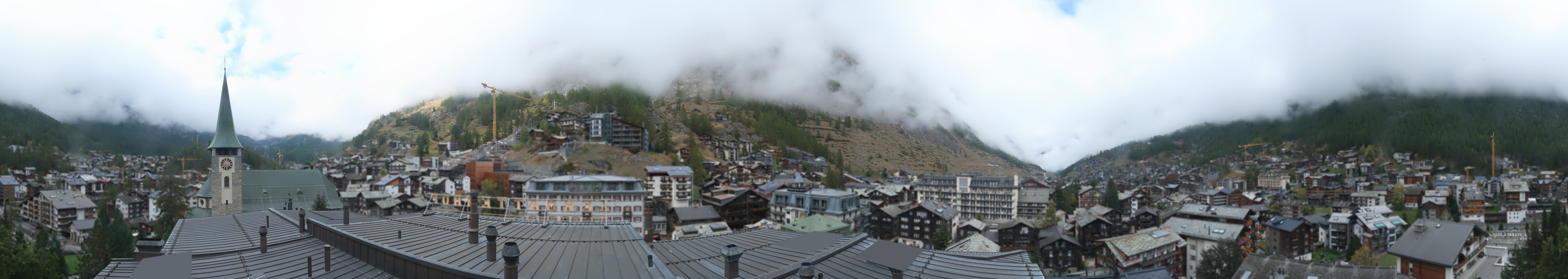 Archived image Webcam Panorama Hotel Zermatterhof