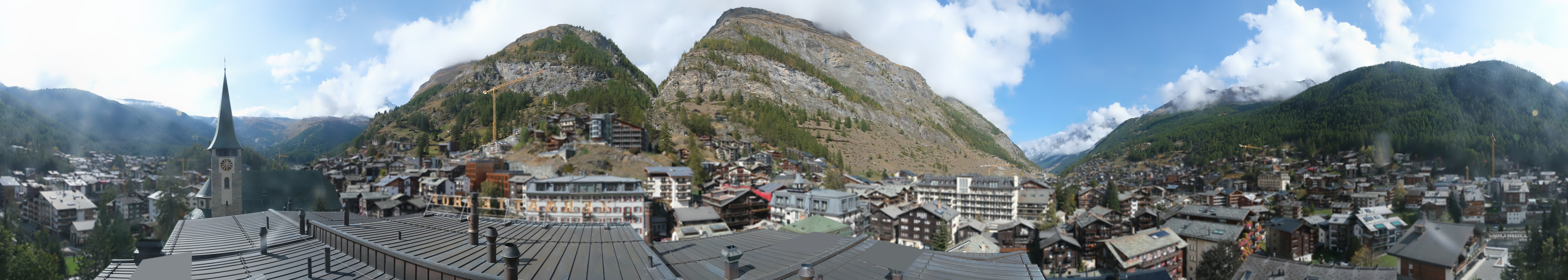 Archived image Webcam Panorama Hotel Zermatterhof