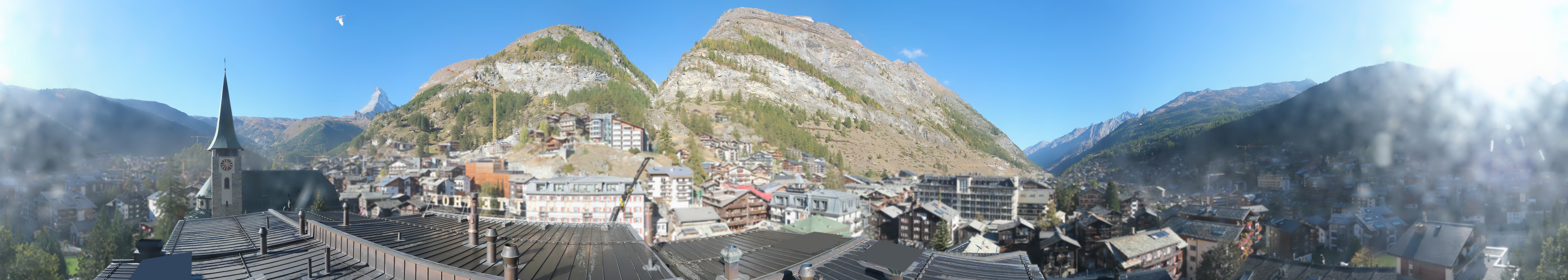 Archived image Webcam Panorama Hotel Zermatterhof
