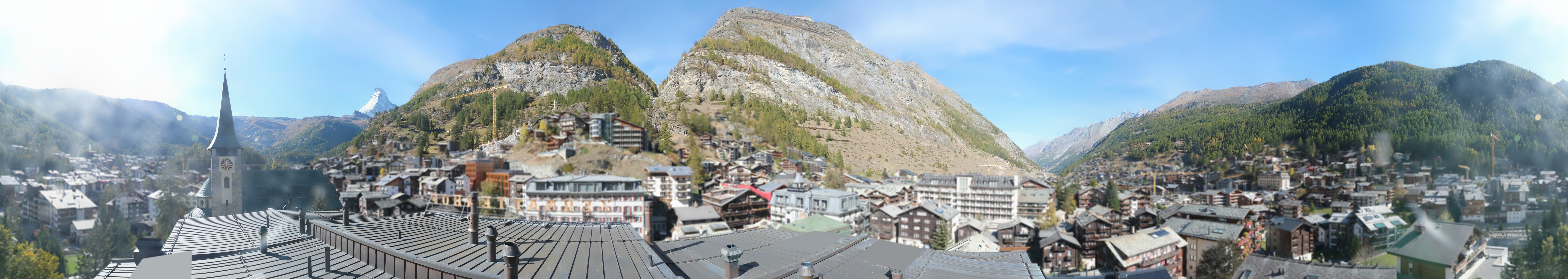 Archived image Webcam Panorama Hotel Zermatterhof