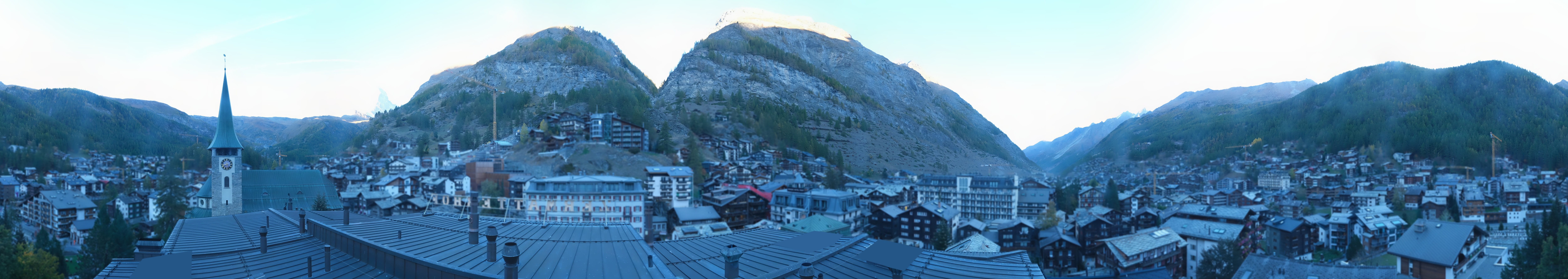 Archived image Webcam Panorama Hotel Zermatterhof