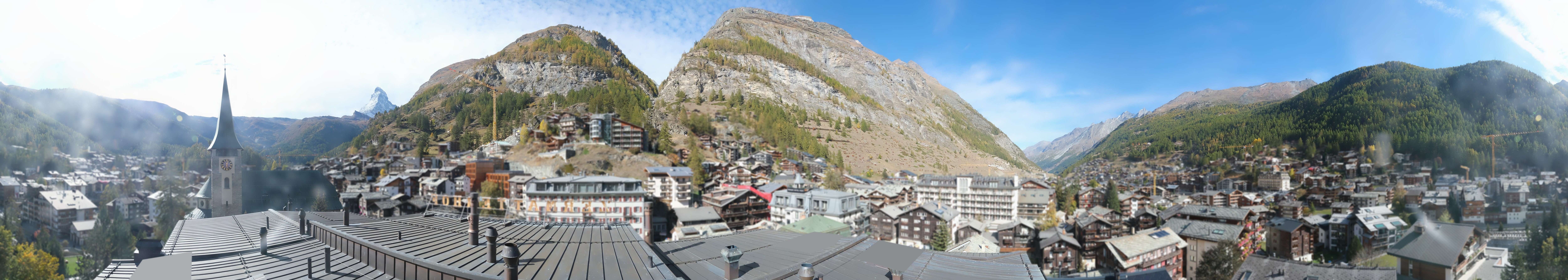 Archived image Webcam Panorama Hotel Zermatterhof