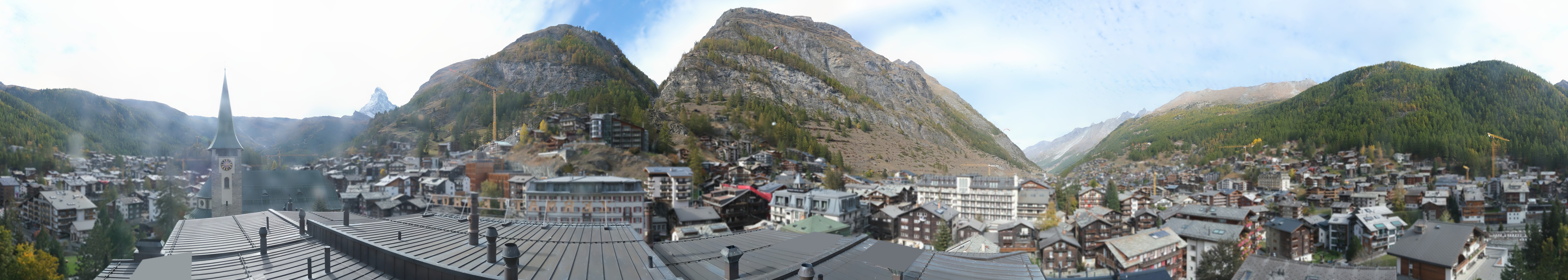 Archived image Webcam Panorama Hotel Zermatterhof
