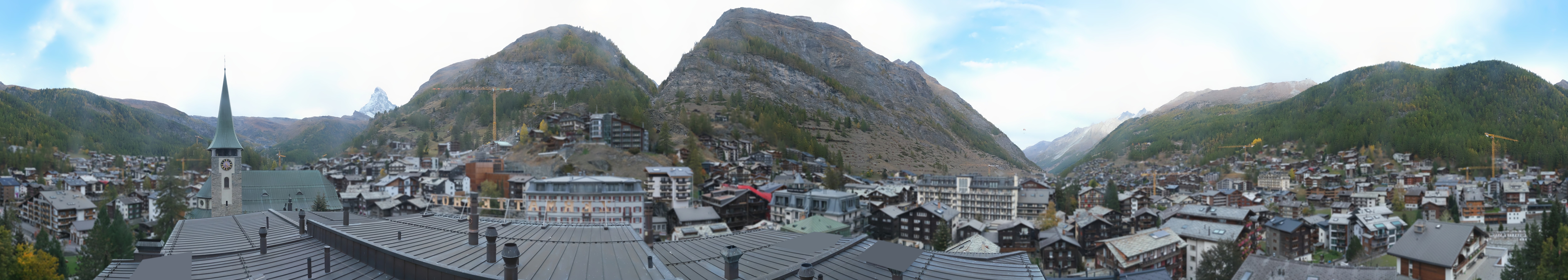 Archived image Webcam Panorama Hotel Zermatterhof