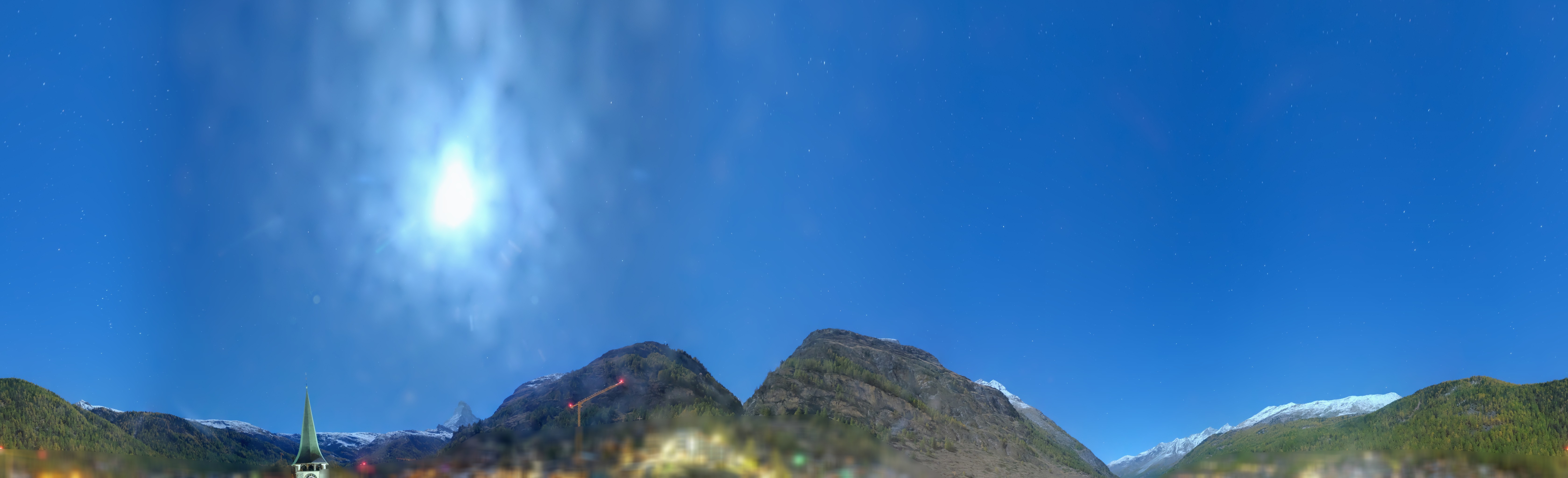 Archived image Webcam Panorama Hotel Zermatterhof