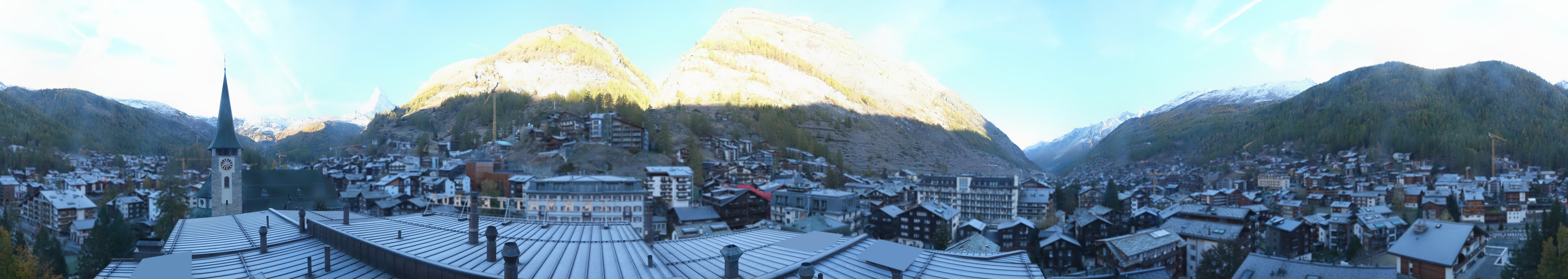 Archived image Webcam Panorama Hotel Zermatterhof