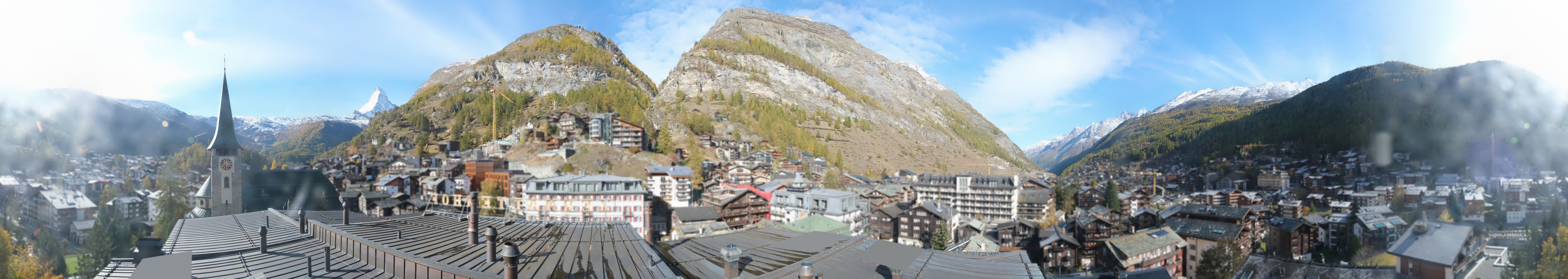 Archived image Webcam Panorama Hotel Zermatterhof