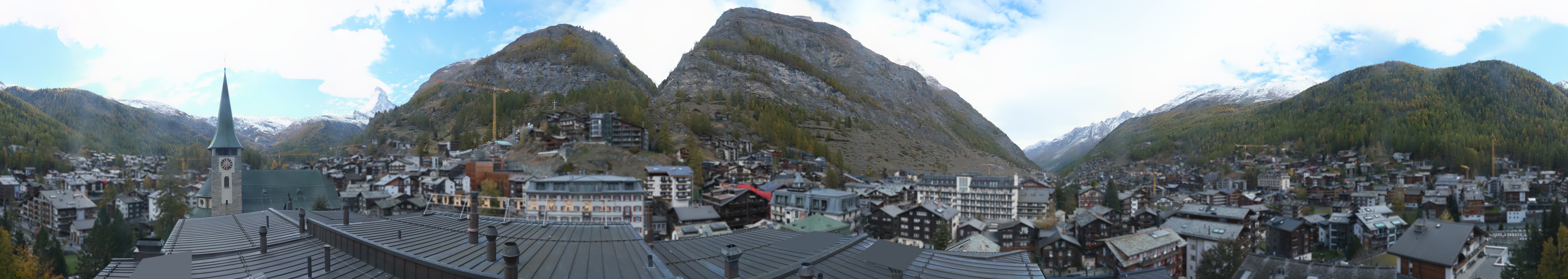 Archived image Webcam Panorama Hotel Zermatterhof