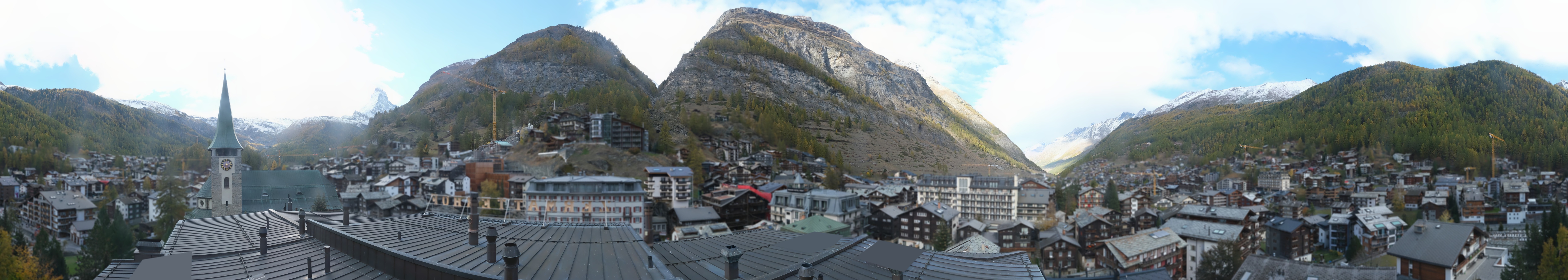 Archived image Webcam Panorama Hotel Zermatterhof