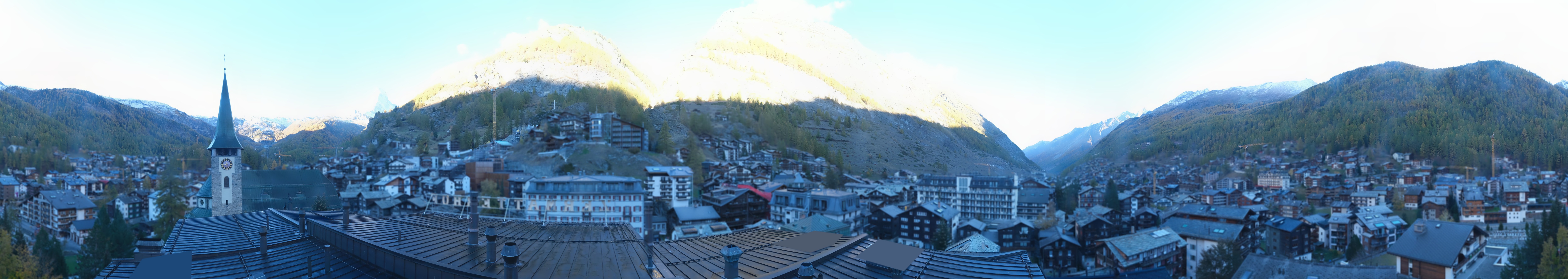 Archived image Webcam Panorama Hotel Zermatterhof