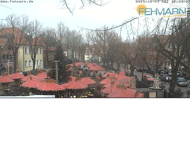 Archiv Foto Webcam Fehmarn: Marktplatz in Burg