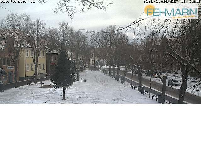 Archiv Foto Webcam Fehmarn: Marktplatz in Burg