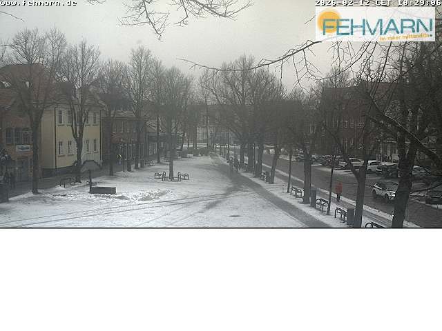 Archiv Foto Webcam Fehmarn: Marktplatz in Burg