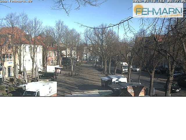 Archiv Foto Webcam Fehmarn: Marktplatz in Burg