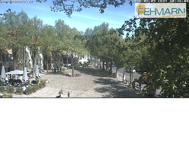 Archiv Foto Webcam Fehmarn: Marktplatz in Burg