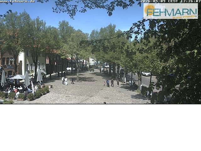 Archiv Foto Webcam Fehmarn: Marktplatz in Burg