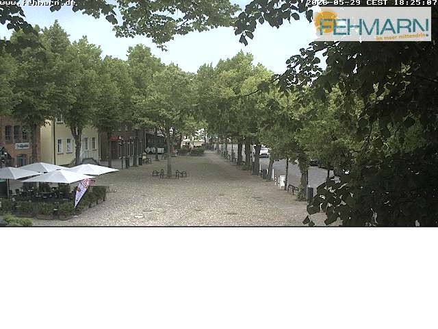 Archiv Foto Webcam Fehmarn: Marktplatz in Burg