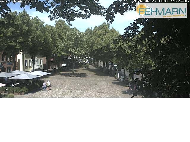 Archiv Foto Webcam Fehmarn: Marktplatz in Burg