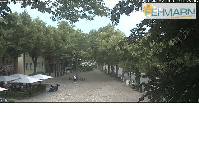 Archiv Foto Webcam Fehmarn: Marktplatz in Burg