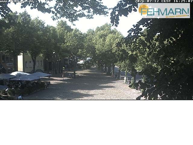 Archived image Webcam Fehmarn: View Market Place in Burg