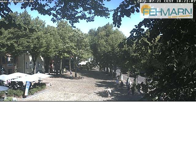 Archiv Foto Webcam Fehmarn: Marktplatz in Burg