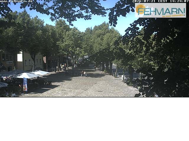 Archiv Foto Webcam Fehmarn: Marktplatz in Burg
