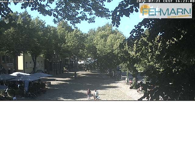 Archiv Foto Webcam Fehmarn: Marktplatz in Burg