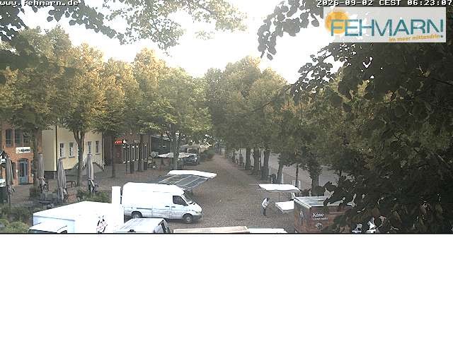 Archiv Foto Webcam Fehmarn: Marktplatz in Burg