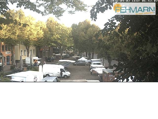 Archiv Foto Webcam Fehmarn: Marktplatz in Burg