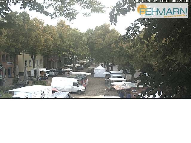 Archiv Foto Webcam Fehmarn: Marktplatz in Burg