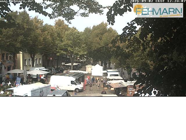 Archiv Foto Webcam Fehmarn: Marktplatz in Burg