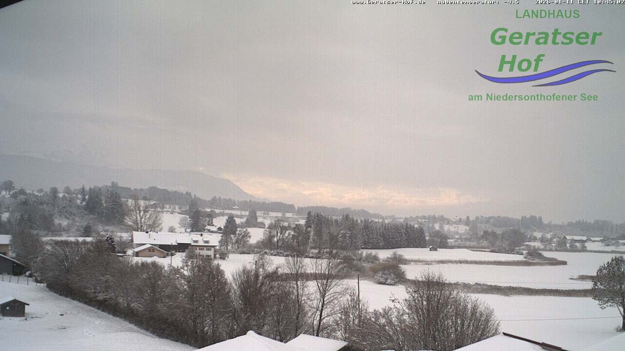 Archived image Webcam Geratser Hof near Waltenhofen