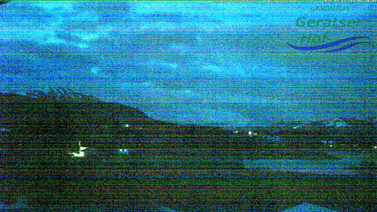 Archiv Foto Webcam Blick vom Geratser Hof auf die Niedersonthofener Seen