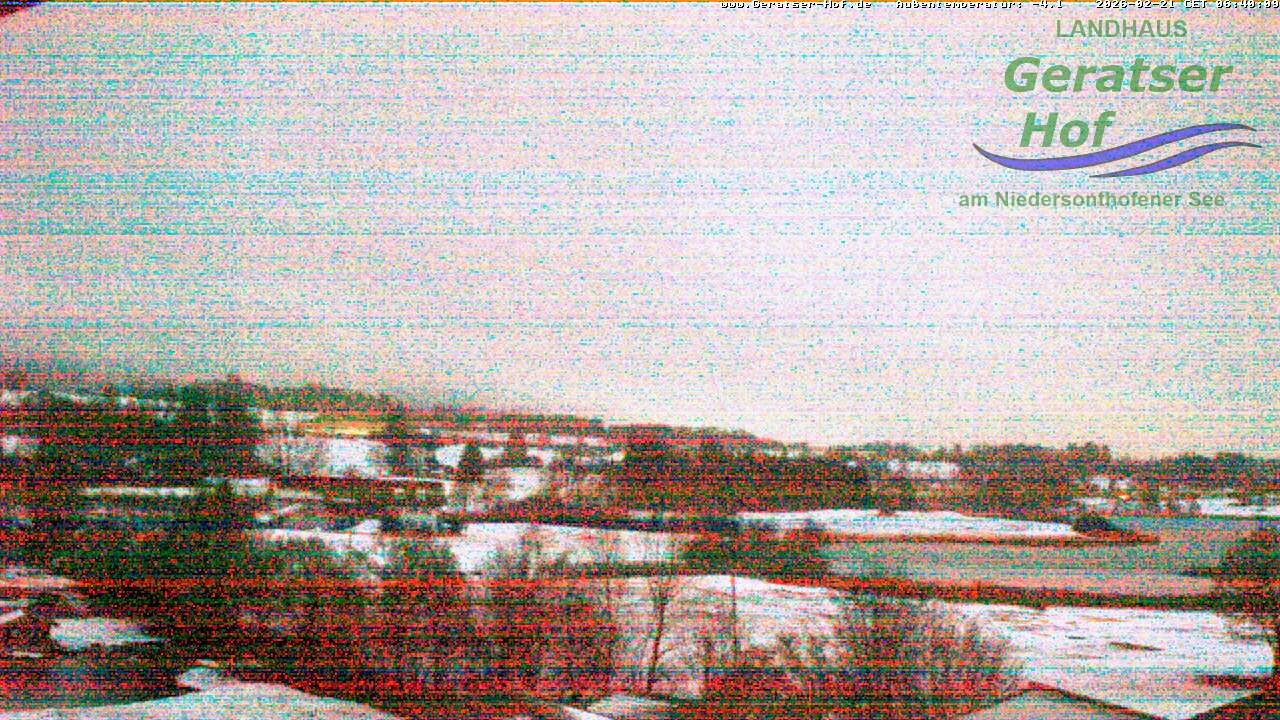 Archiv Foto Webcam Blick vom Geratser Hof auf die Niedersonthofener Seen