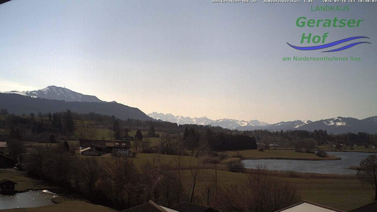 Archived image Webcam Geratser Hof near Waltenhofen