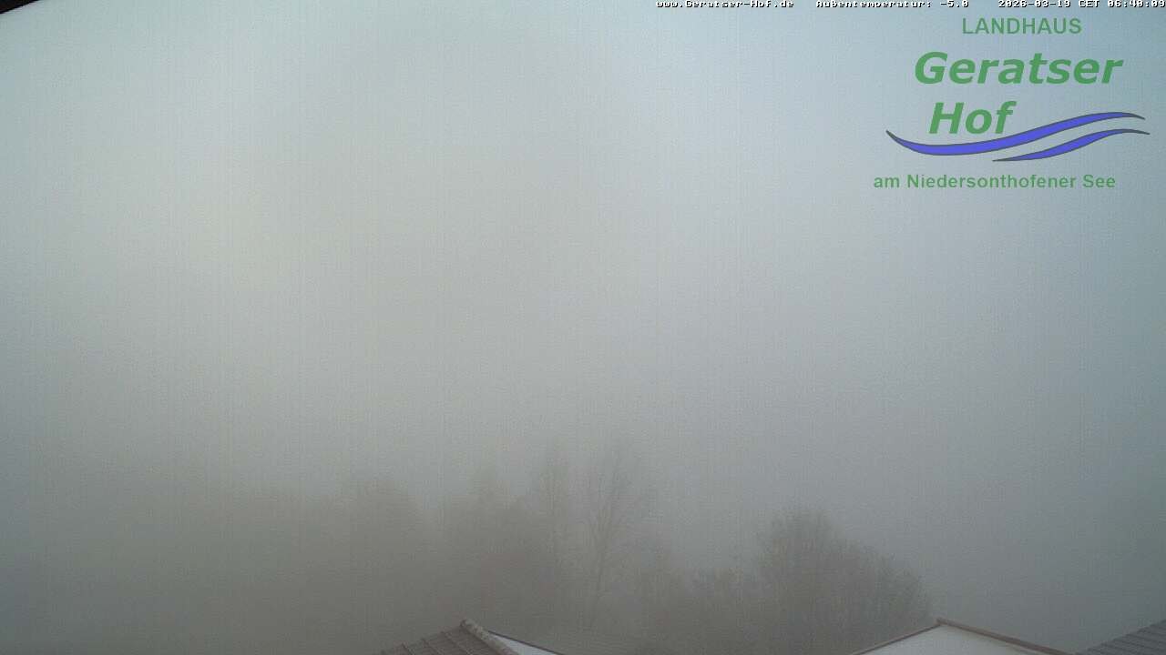 Archiv Foto Webcam Blick vom Geratser Hof auf die Niedersonthofener Seen