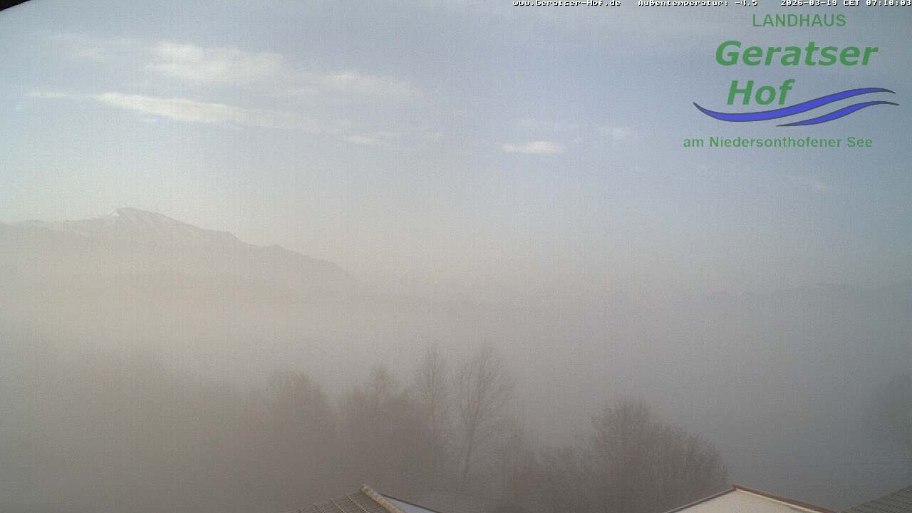 Archiv Foto Webcam Blick vom Geratser Hof auf die Niedersonthofener Seen