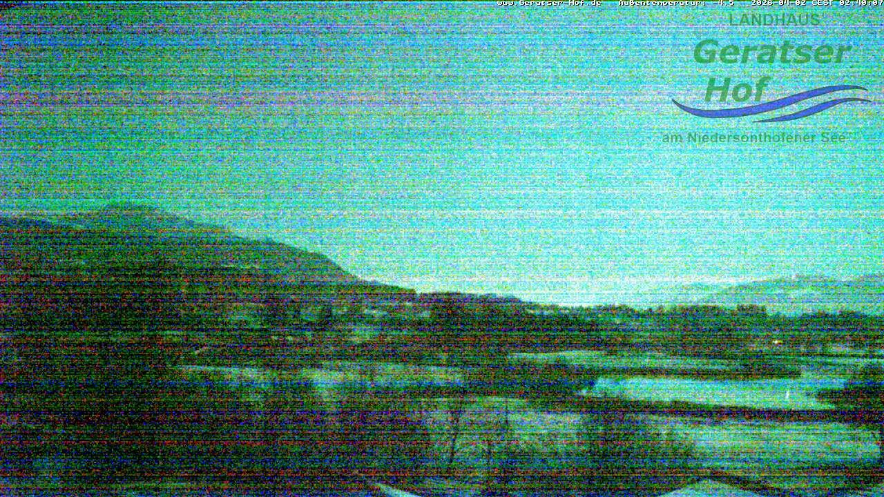Archiv Foto Webcam Blick vom Geratser Hof auf die Niedersonthofener Seen