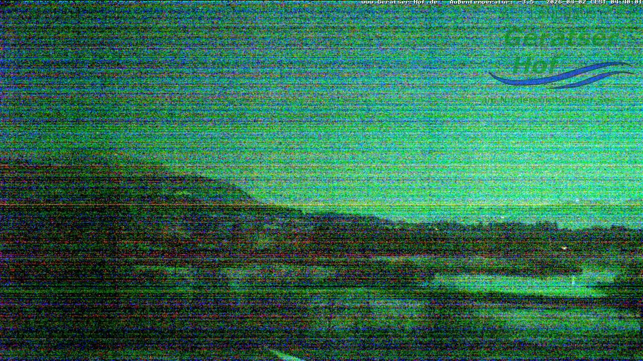 Archiv Foto Webcam Blick vom Geratser Hof auf die Niedersonthofener Seen