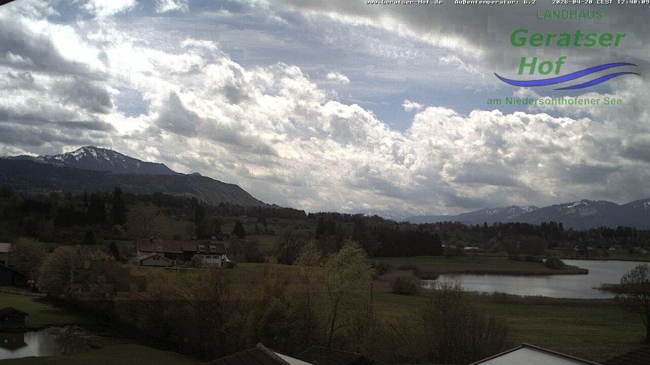 Archived image Webcam Geratser Hof near Waltenhofen