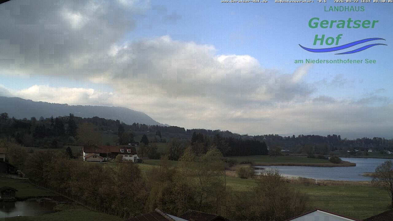 Archiv Foto Webcam Blick vom Geratser Hof auf die Niedersonthofener Seen