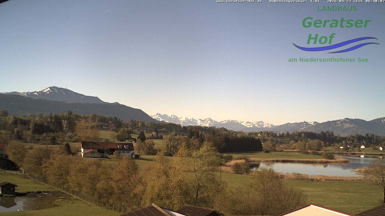 Archived image Webcam Geratser Hof near Waltenhofen