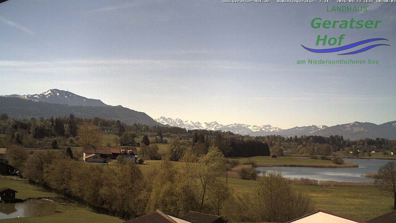 Archived image Webcam Geratser Hof near Waltenhofen
